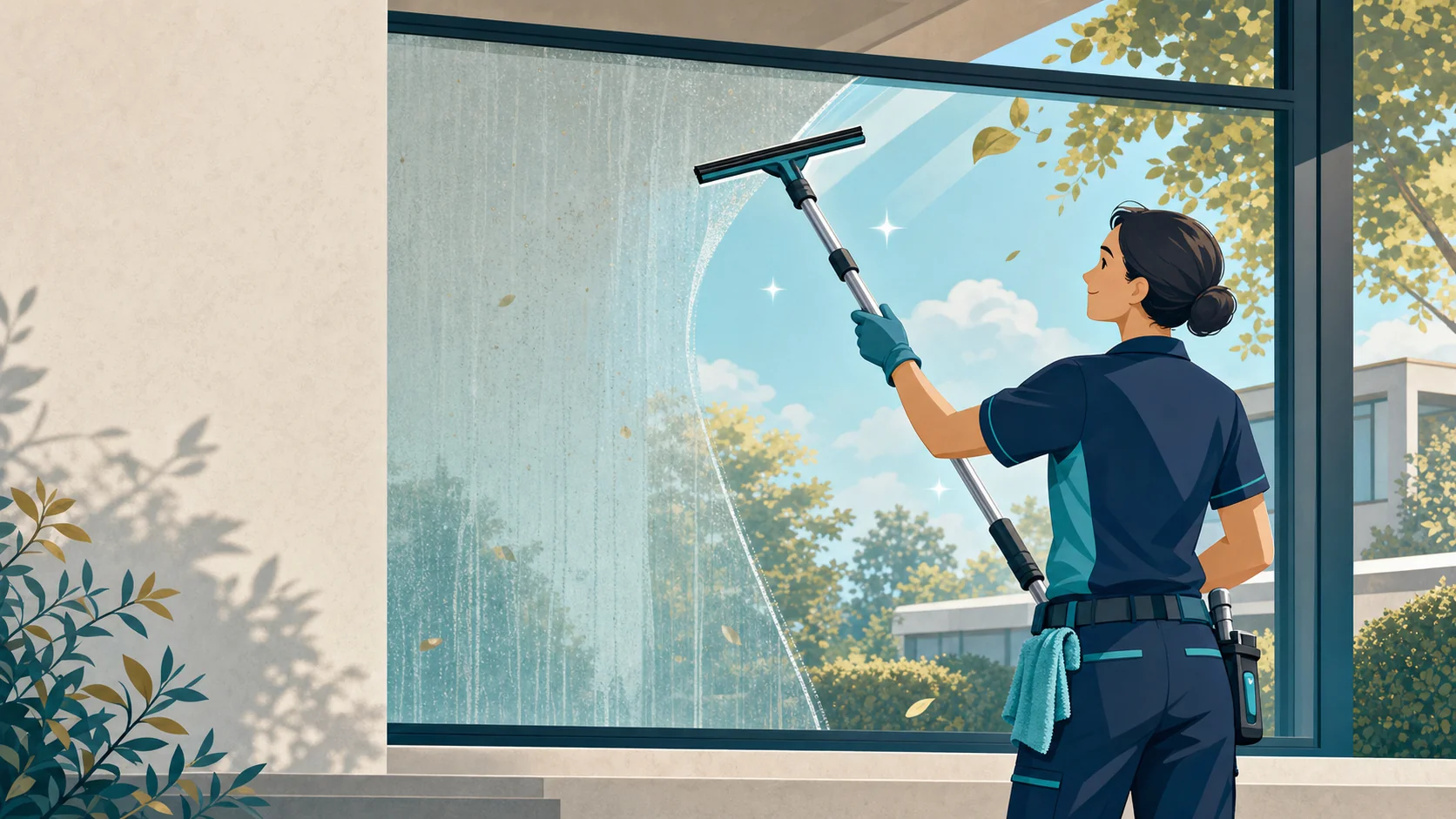 Fenster putzen im Sommer: streifenfrei mit der Profi-Methode
